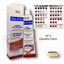 Milo D'Arco Tinte en Crema con aceite Germen de Trigo y Argan - 60 ml